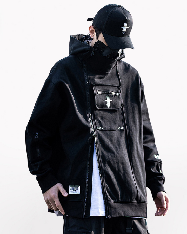 zip up hoodie,zip up hoodie mens,zipper hoodie,black hoodie mens,streetwear hoodie,techwear hoodie,cyberpunk techwear hoodie,techwear,affordable techwear,techwear fashion,Japanese techwear,techwear outfits,futuristic clothing,cyberpunk clothing,cyberpunk techwear,cyberpunk fashion