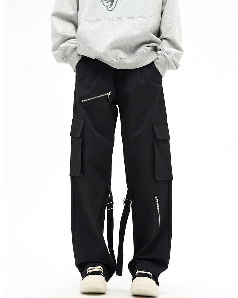 Streetwear Zip Pocket Unisex Cargo Pants Techwear Official
