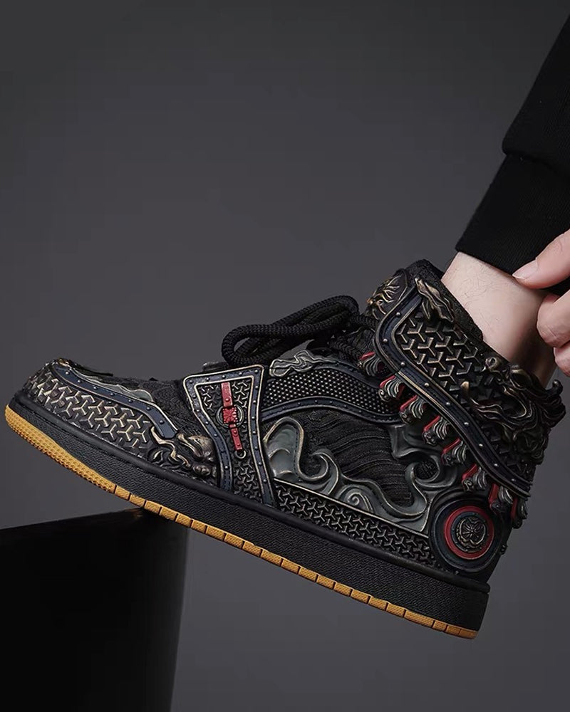 Techwear Armor High-Top Sneakers