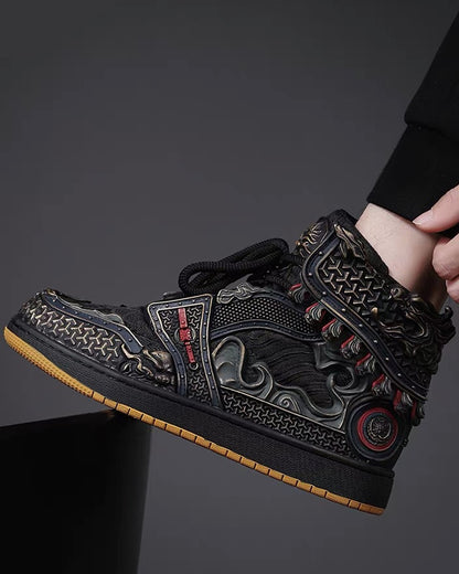 Techwear Armor High-Top Sneakers