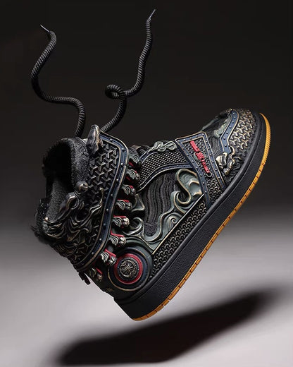 Techwear Armor High-Top Sneakers