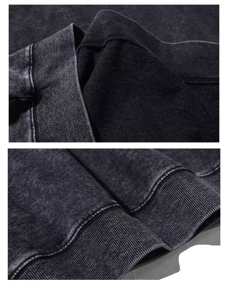 Streetwear Distressed Crewneck Sweatshirt