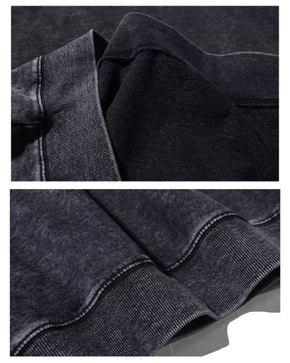 Streetwear Distressed Crewneck Sweatshirt