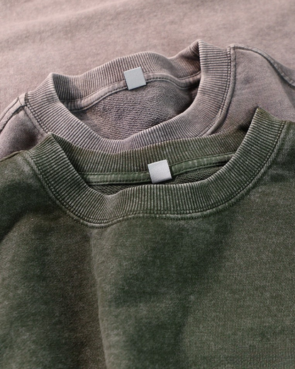 Streetwear Distressed Crewneck Sweatshirt