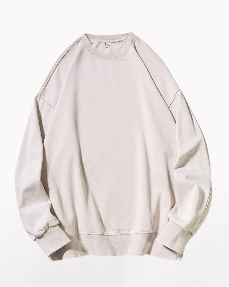 Streetwear Distressed Crewneck Sweatshirt