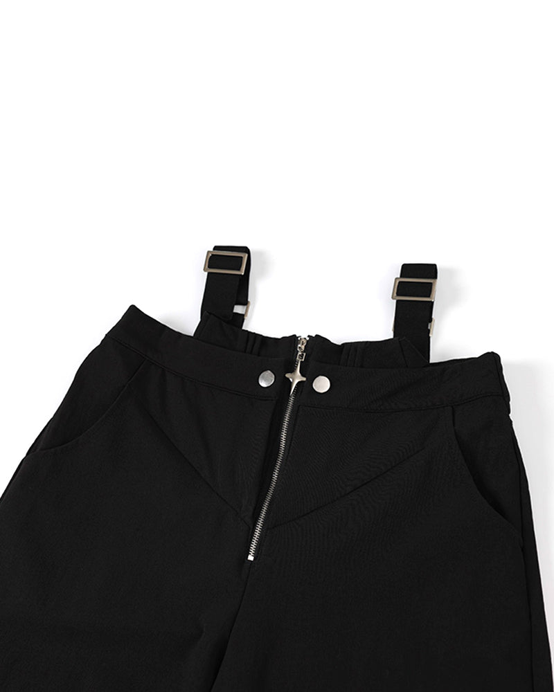 Streetwear Dual-wearable Zippered Cargo Pants