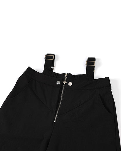 Streetwear Dual-wearable Zippered Cargo Pants