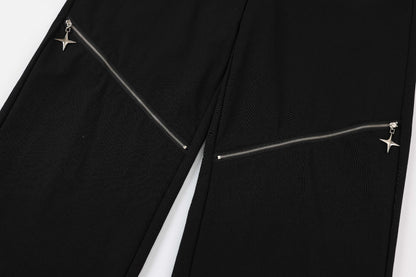 Streetwear Dual-wearable Zippered Cargo Pants
