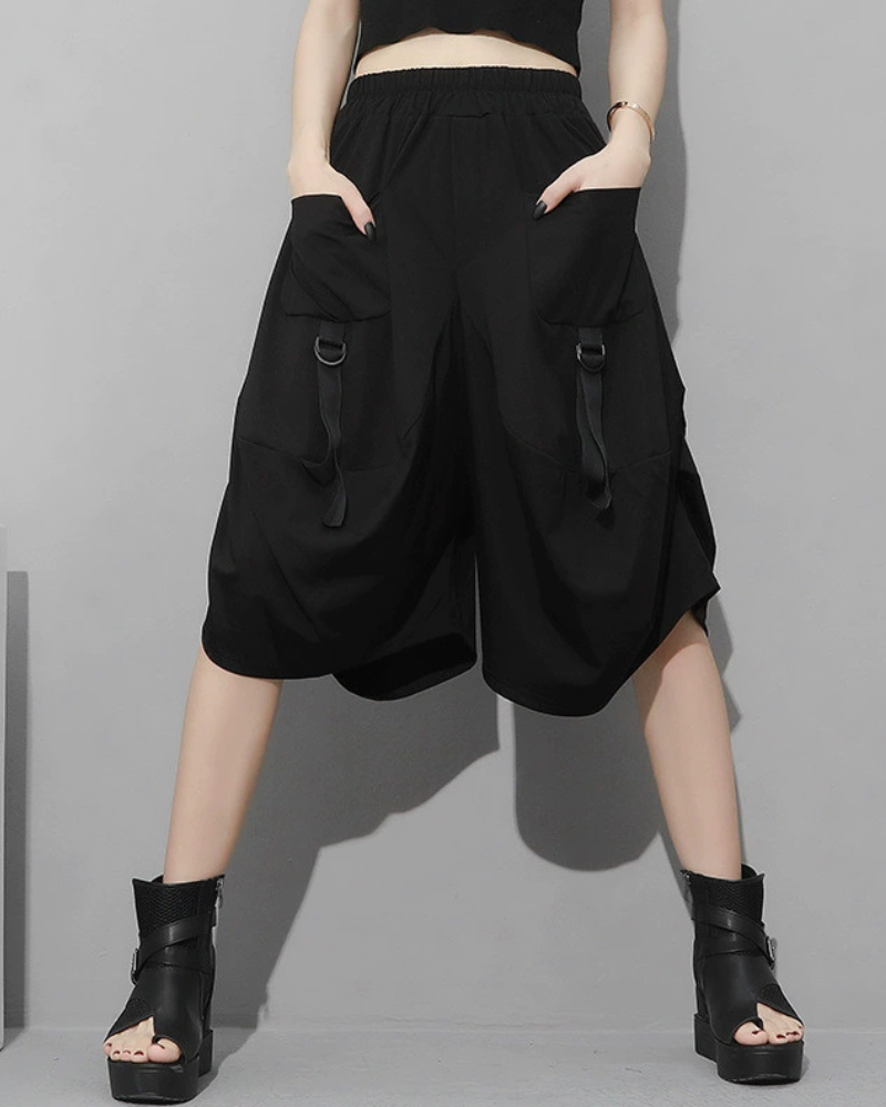 Streetwear Hip-Hop Cargo Skirt Pants
