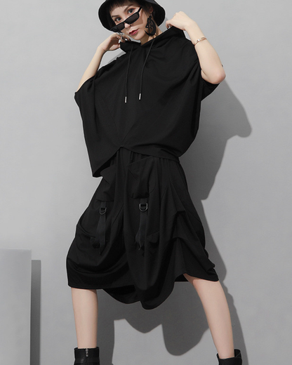 Streetwear Hip-Hop Cargo Skirt Pants