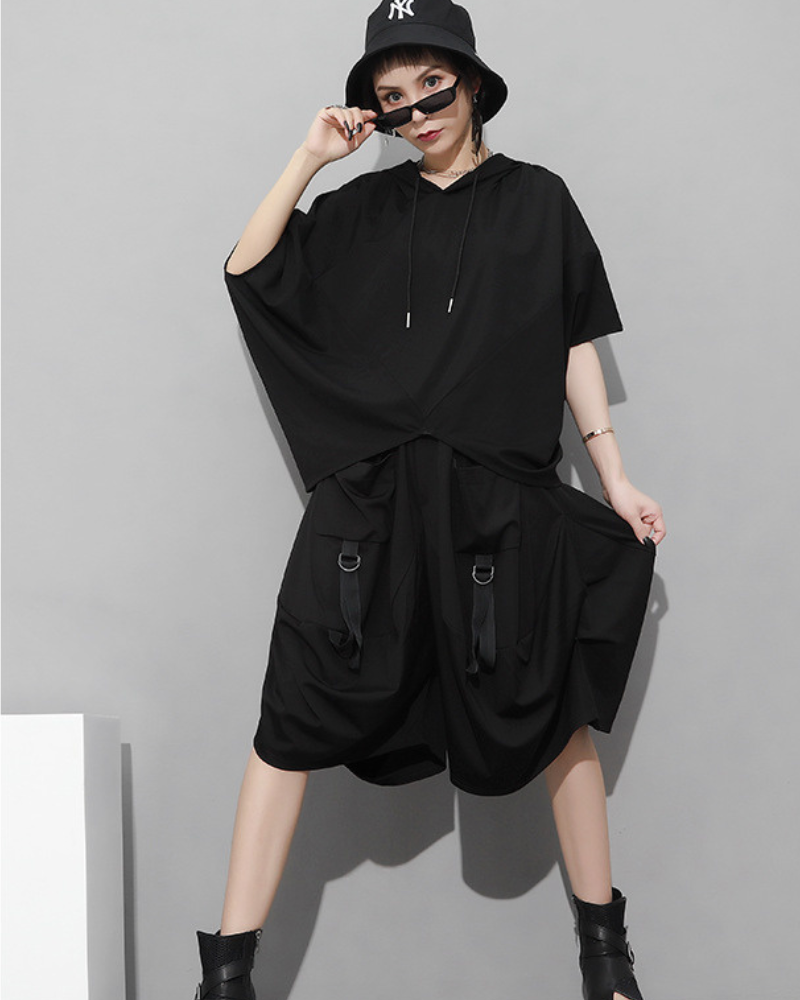 Streetwear Hip-Hop Cargo Skirt Pants