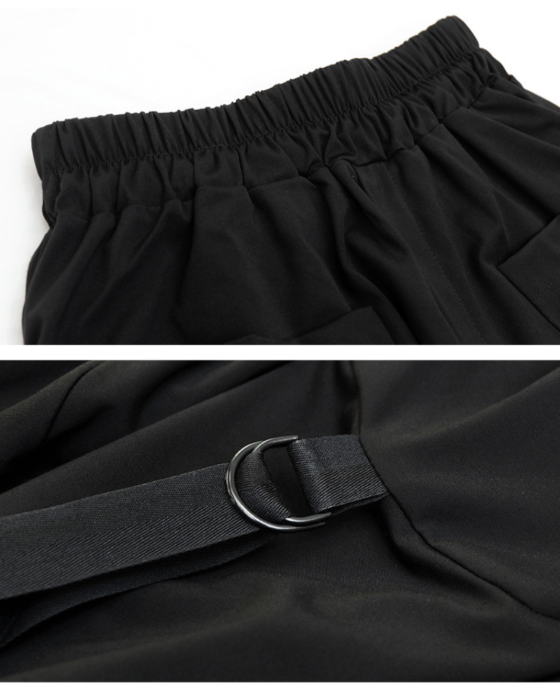 Streetwear Hip-Hop Cargo Skirt Pants