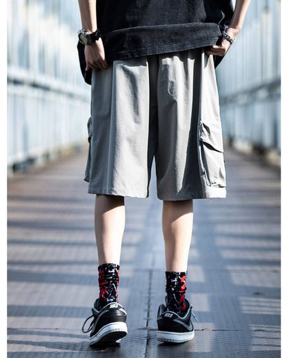Streetwear Summer Loose-fitting Cargo Shorts