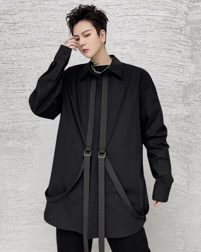 Streetwear Summer Ribbon Loose Fit Shirt