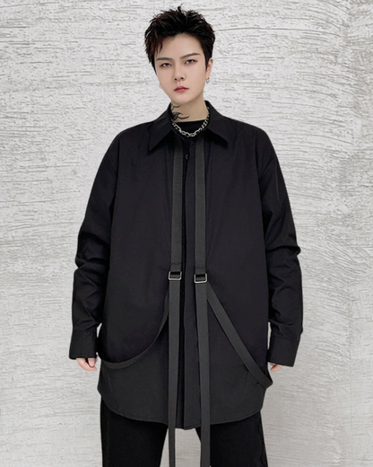 Streetwear Summer Ribbon Loose Fit Shirt