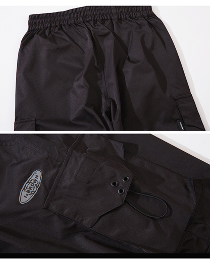Streetwear Black Multi-Pocket Cargo Pants