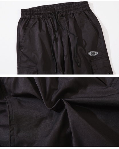Streetwear Black Multi-Pocket Cargo Pants