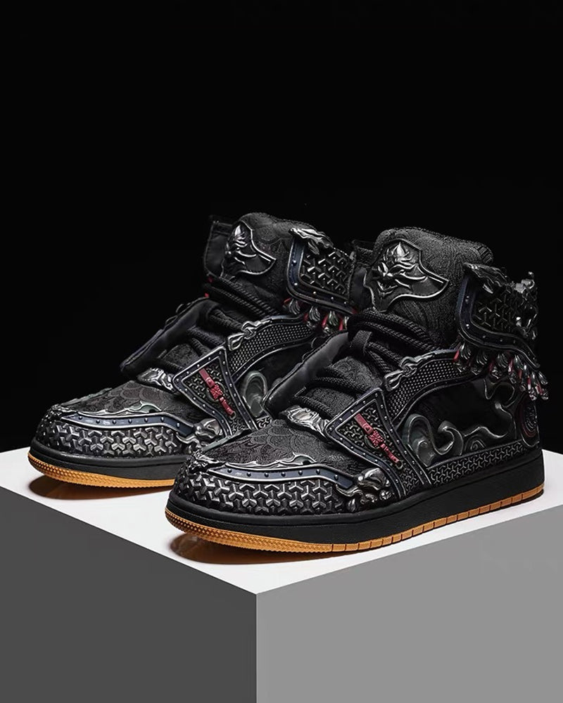 Techwear Armor High-Top Sneakers