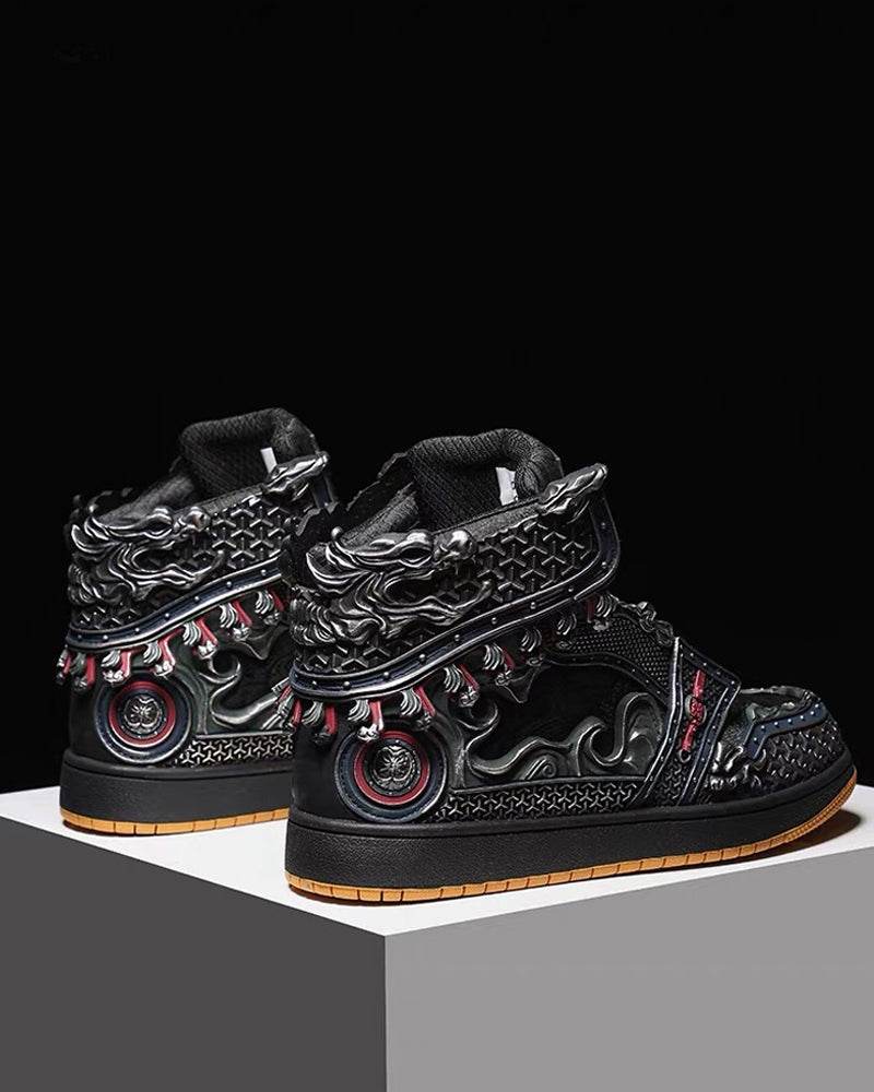 Techwear Armor High-Top Sneakers