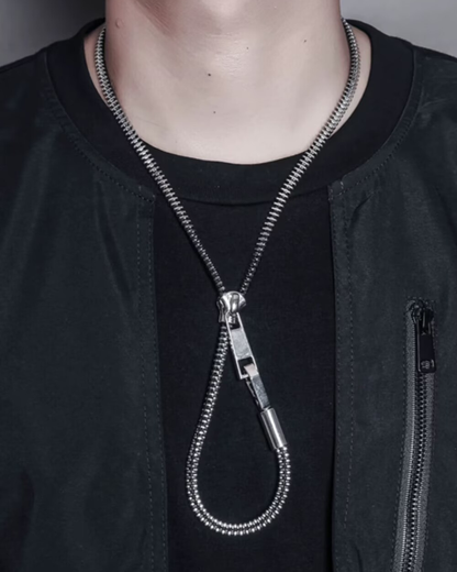 Streetwear Functional Zipper Necklace