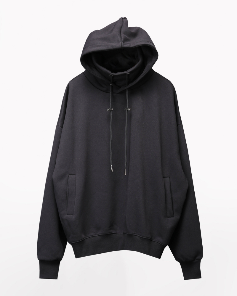 Streetwear High-Neck Fleece Hoodie