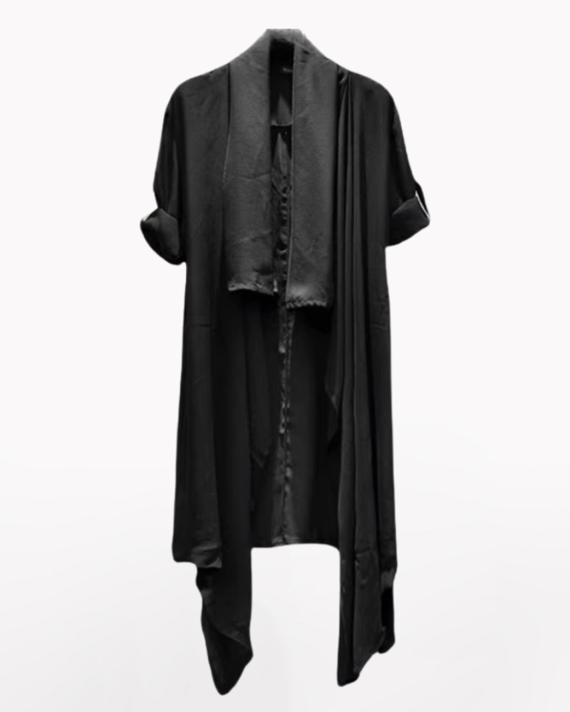 Streetwear Thin Shawl Shirt Sun Protection Long Coat