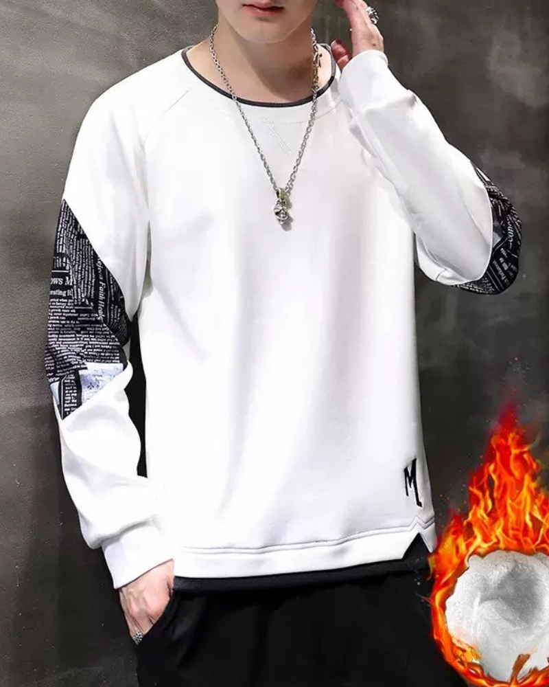 Streetwear Two-Way Crewneck Sweatshirt