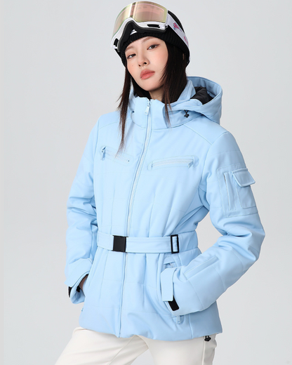 Ski Wear Stretch Fabric Slim Fit Ski Jacket -Women&