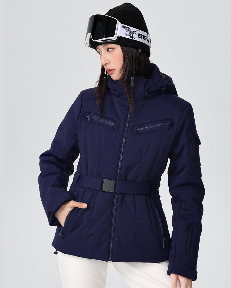 Ski Wear Stretch Fabric Slim Fit Women's Ski Jacket