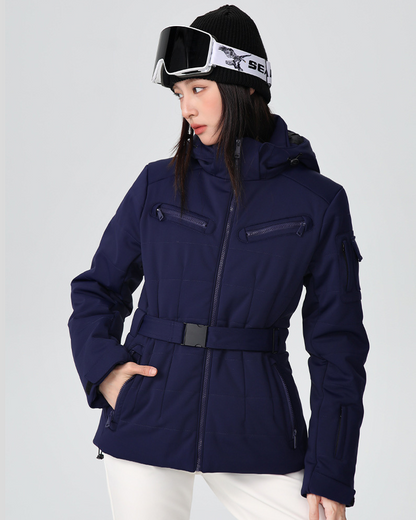 Ski Wear Stretch Fabric Slim Fit Ski Jacket -Women&
