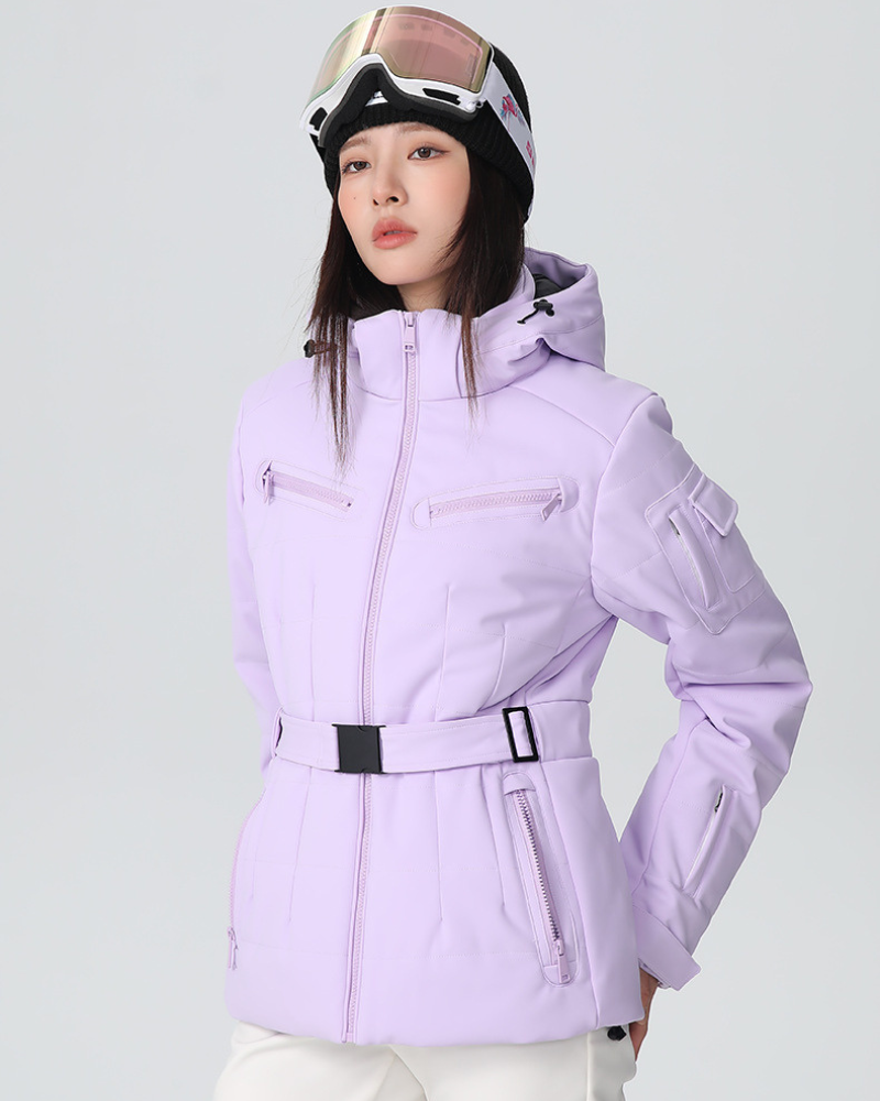 Ski Wear Stretch Fabric Slim Fit Ski Jacket -Women&