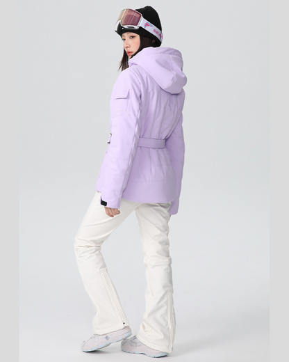 Ski Wear Stretch Fabric Slim Fit Ski Jacket -Women&