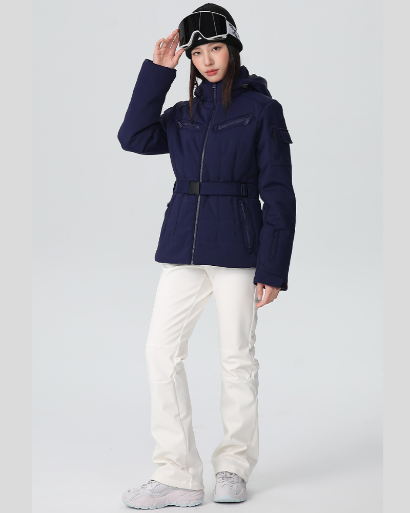Ski Wear Stretch Fabric Slim Fit Ski Jacket -Women&