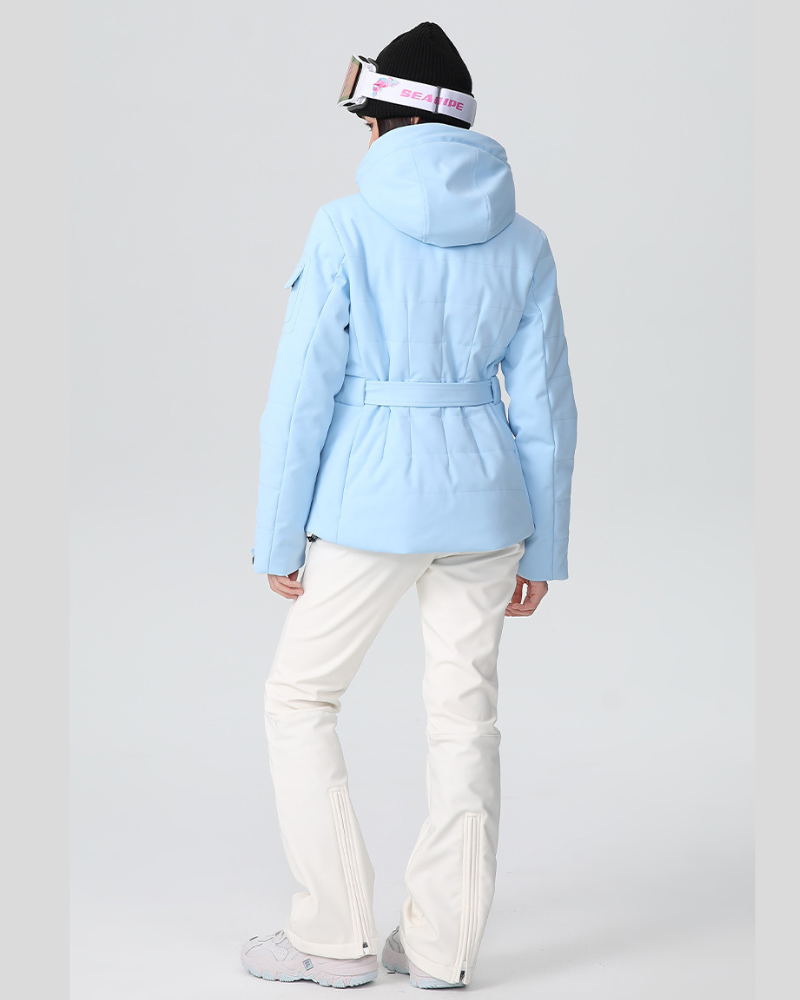 Ski Wear Stretch Fabric Slim Fit Ski Jacket -Women&