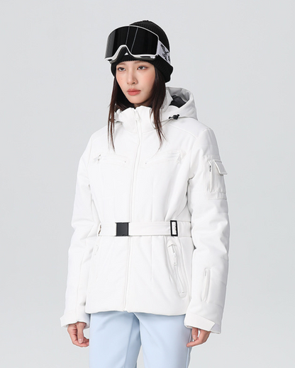 Ski Wear Stretch Fabric Slim Fit Ski Jacket -Women&