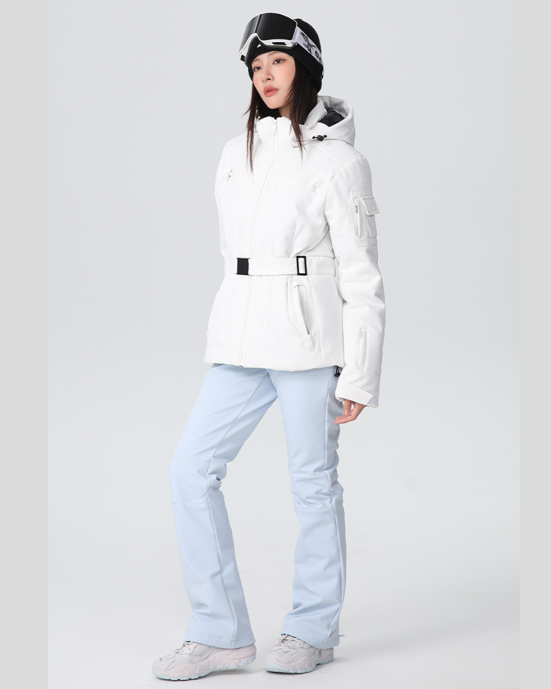 Ski Wear Stretch Fabric Slim Fit Ski Jacket -Women&