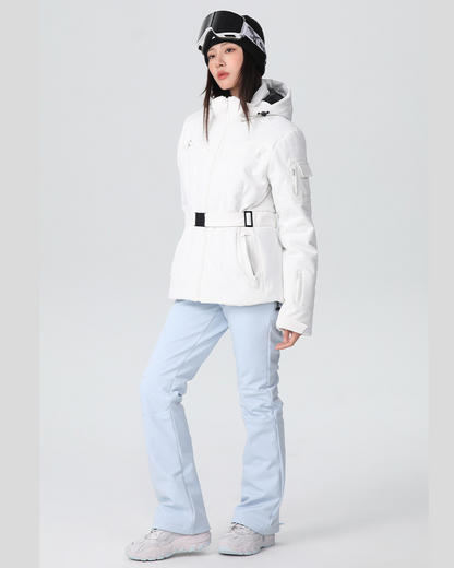 Ski Wear Stretch Fabric Slim Fit Ski Jacket -Women&