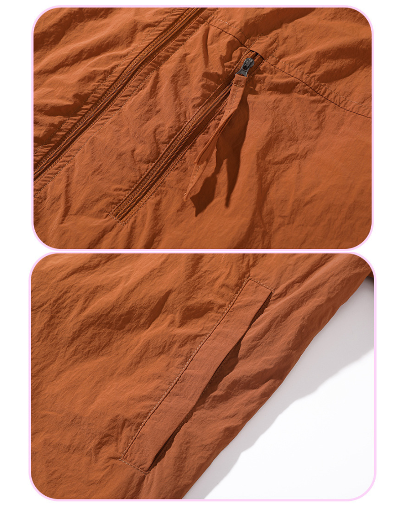 Summer Hiking Outdoor Couple Ice Silk Sun Protection Jacket