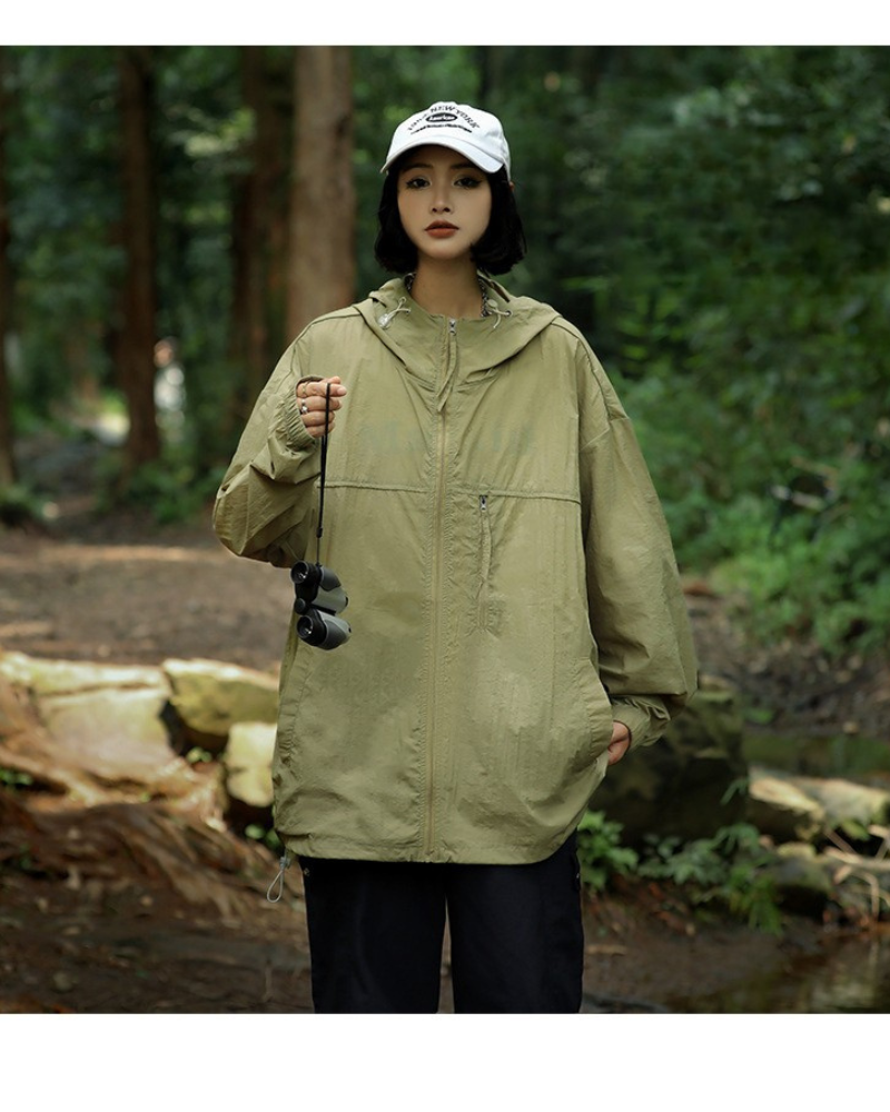 Summer Hiking Outdoor Couple Ice Silk Sun Protection Jacket
