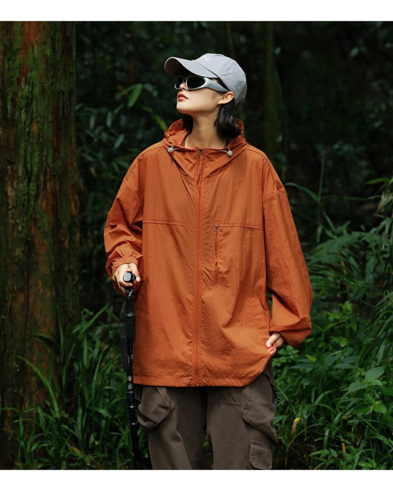 Summer Hiking Outdoor Couple Ice Silk Sun Protection Jacket