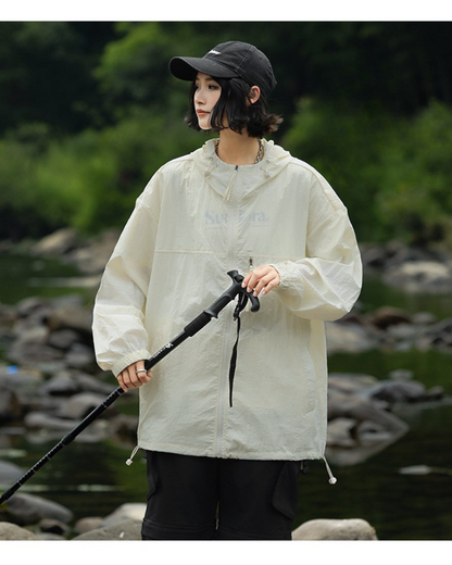 Summer Hiking Outdoor Couple Ice Silk Sun Protection Jacket