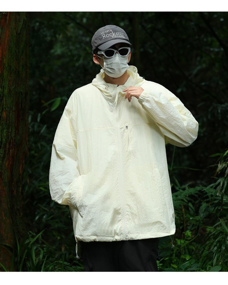 Summer Hiking Outdoor Couple Ice Silk Sun Protection Jacket