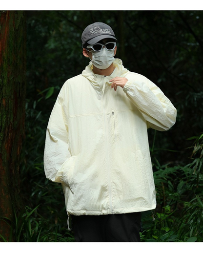 Summer Hiking Outdoor Couple Ice Silk Sun Protection Jacket