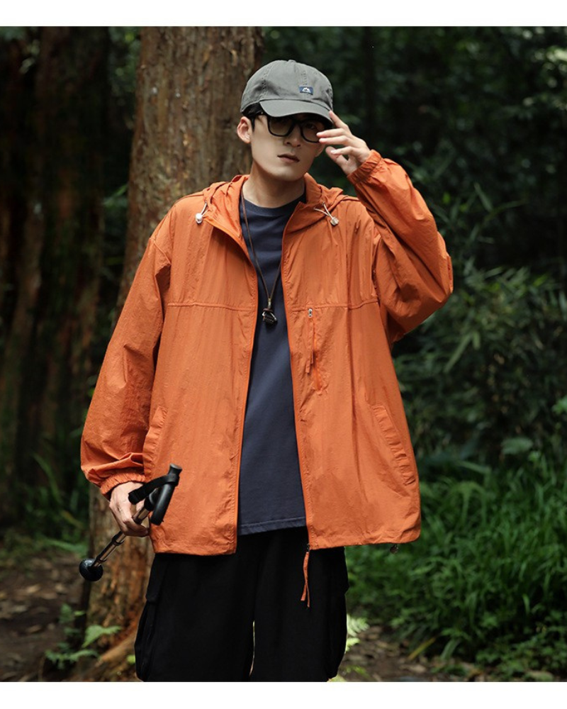 Summer Hiking Outdoor Couple Ice Silk Sun Protection Jacket