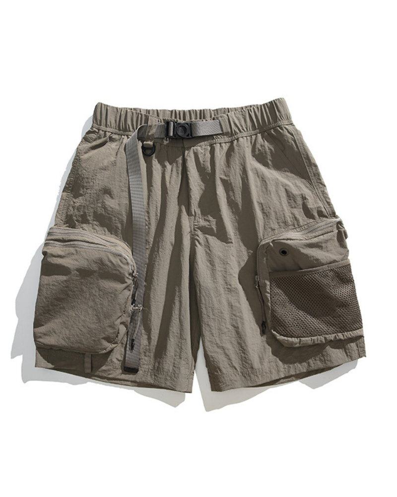 Summer Outdoor Functional Multi-Pocket Sports Shorts