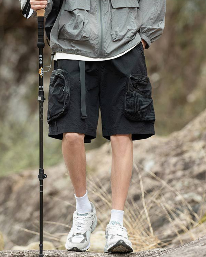 Summer Outdoor Functional Multi-Pocket Sports Shorts