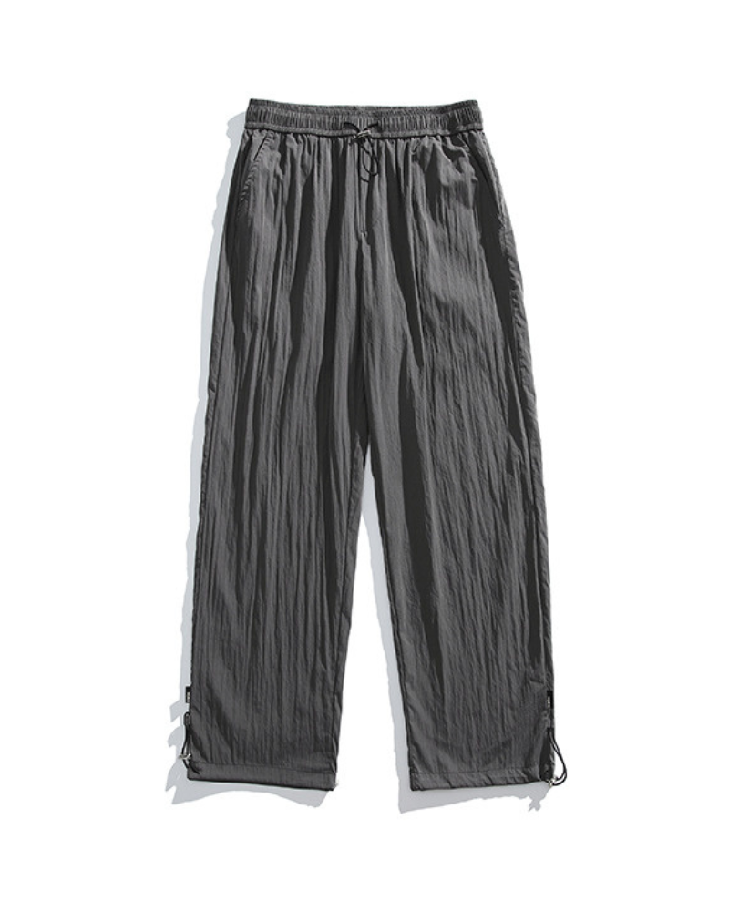 Summer Outdoor Ice Silk Pleated Drape Hiking Pants