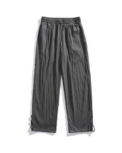 Summer Outdoor Ice Silk Pleated Drape Hiking Pants