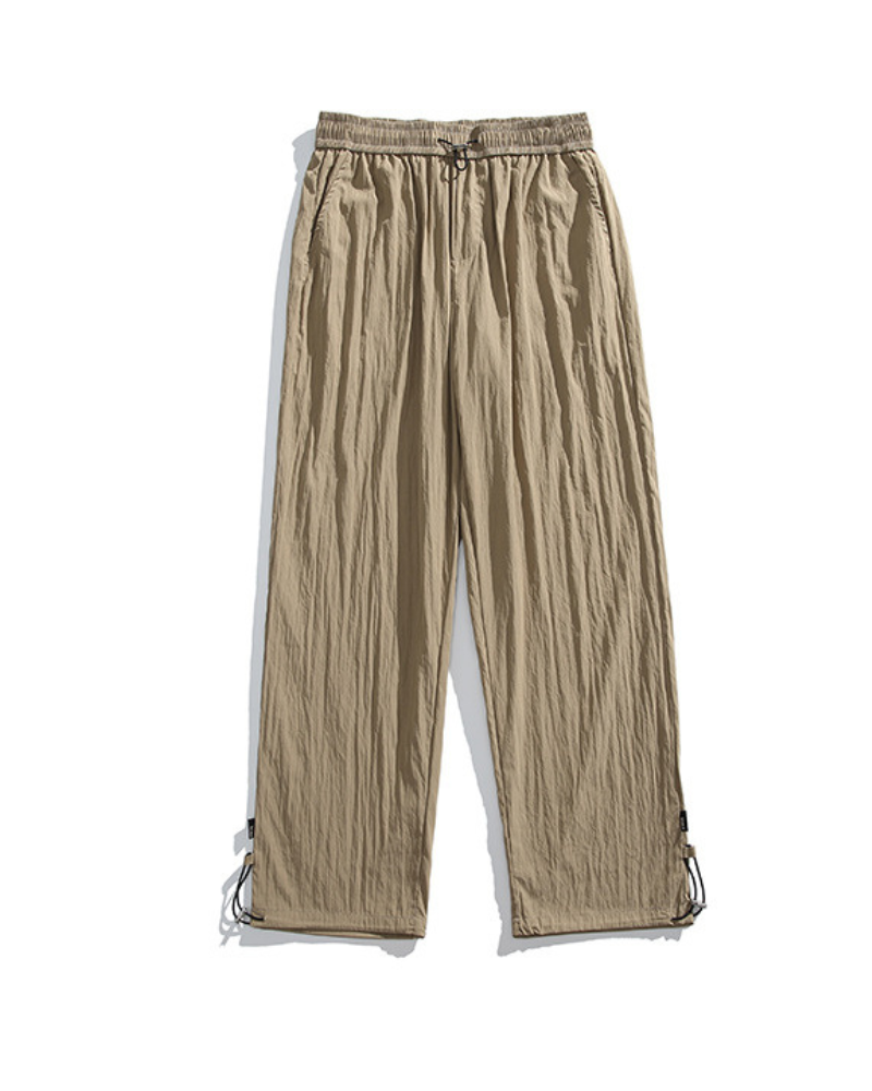 Summer Outdoor Ice Silk Pleated Drape Hiking Pants