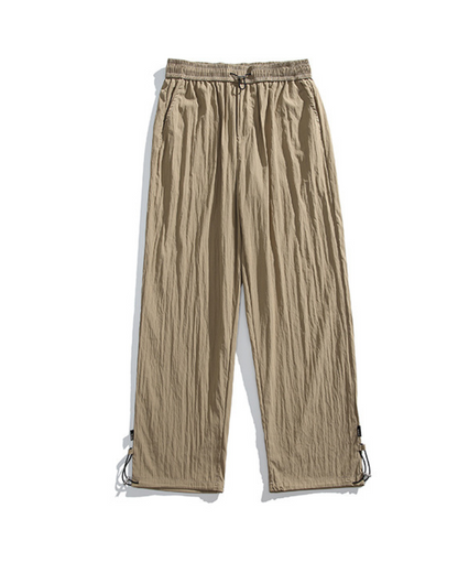 Summer Outdoor Ice Silk Pleated Drape Hiking Pants